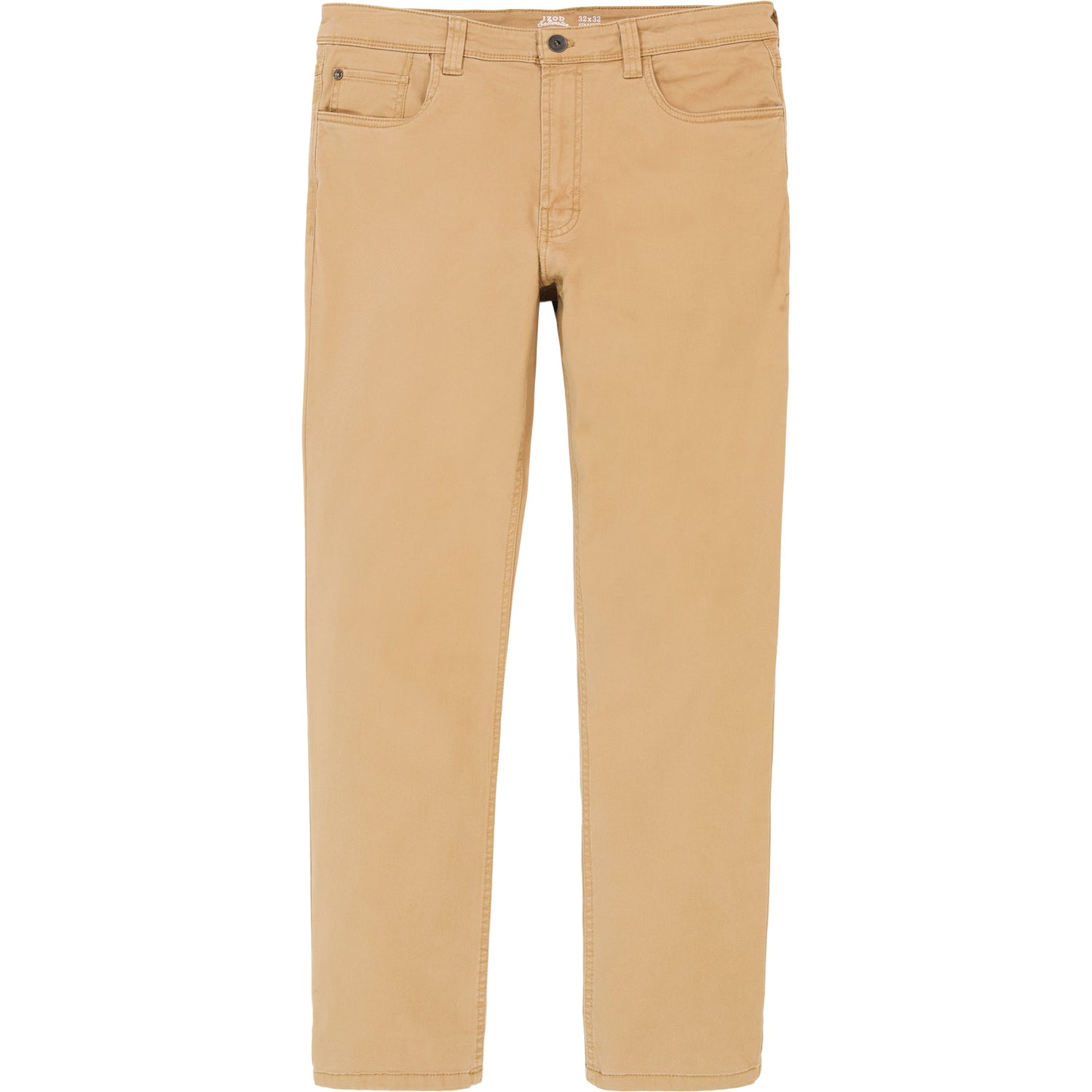 Izod Saltwater 5-Pocket Straight Fit Chino Pant - Cognac