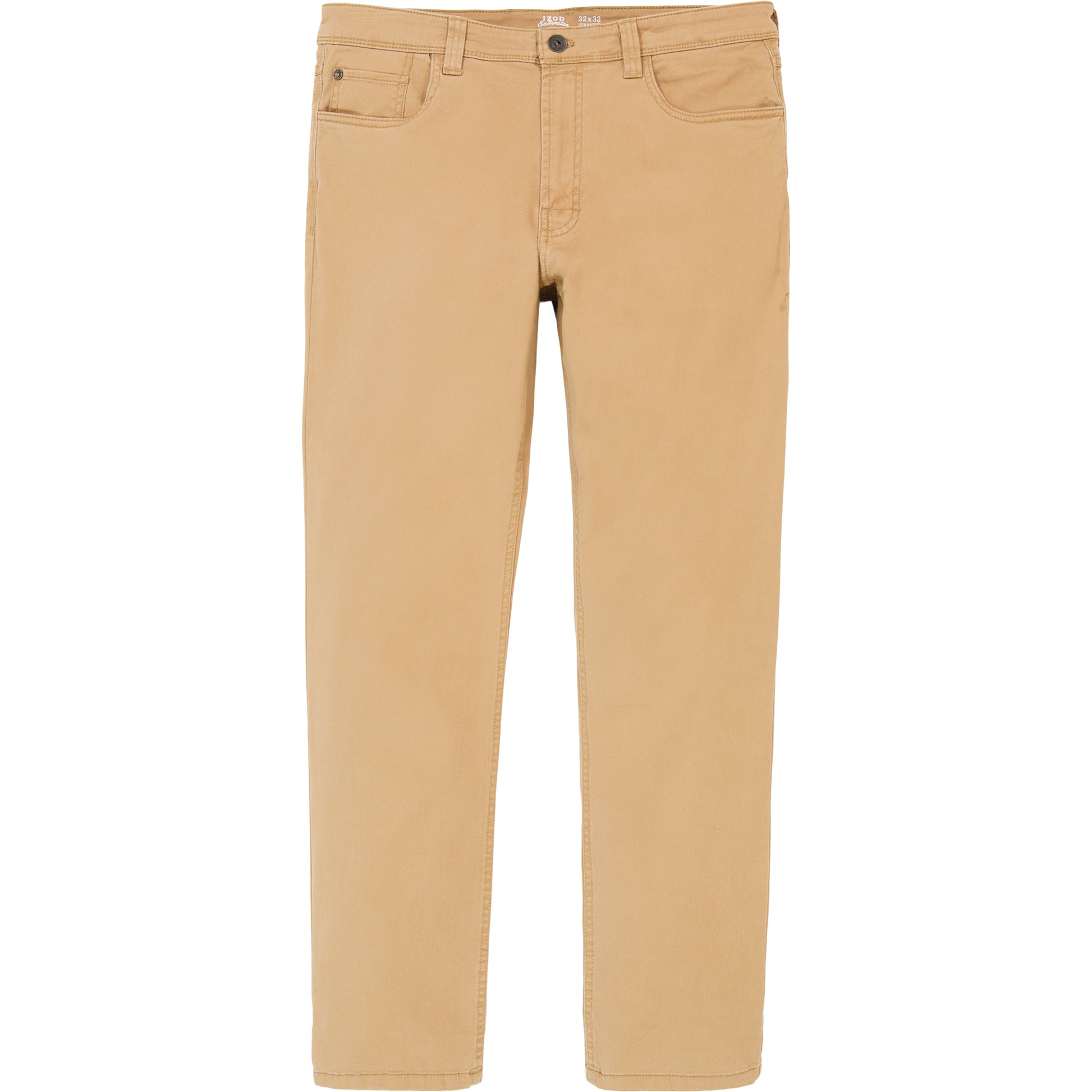 Izod Saltwater 5-Pocket Straight Fit Chino Pant - Cognac