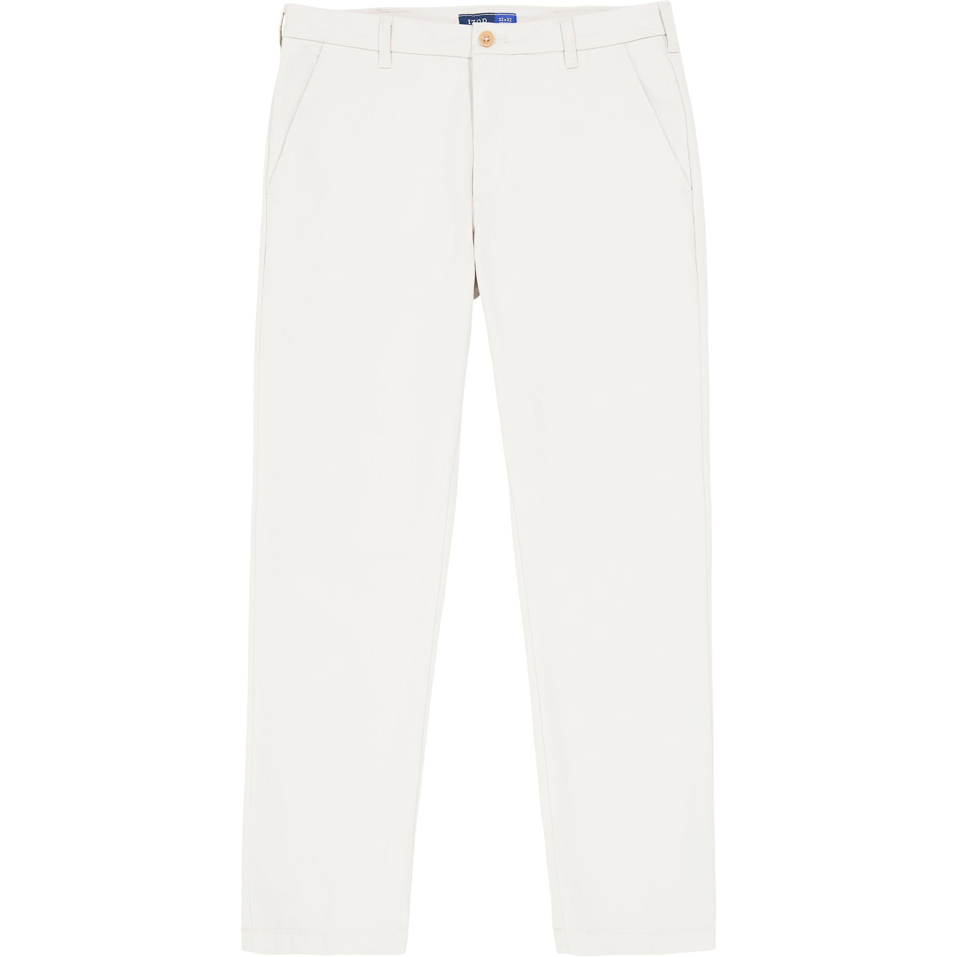 Izod Performance Stretch Flat-Front Straight Fit Chino Pants - Warm Pearl