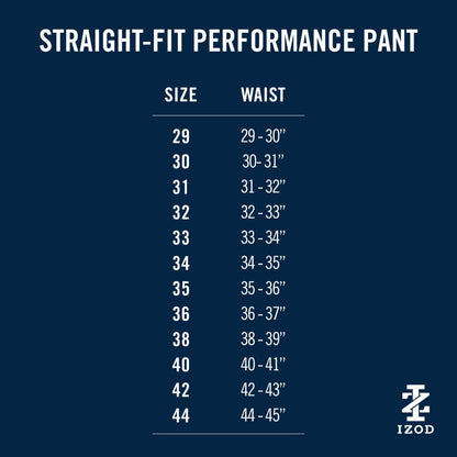 Izod Performance Stretch Flat-Front Straight Fit Chino Pants - Warm Pearl