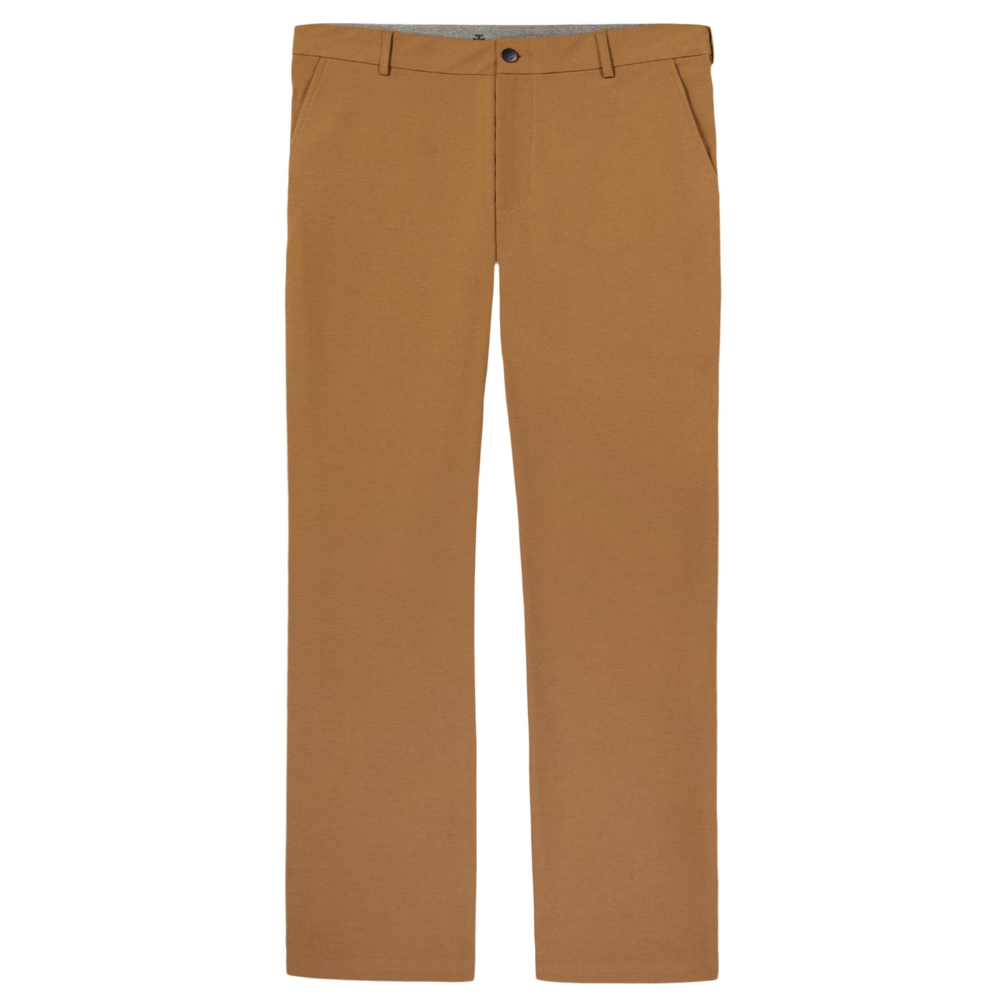 Izod Traveler Flat Front Chino - Cognac Hthr