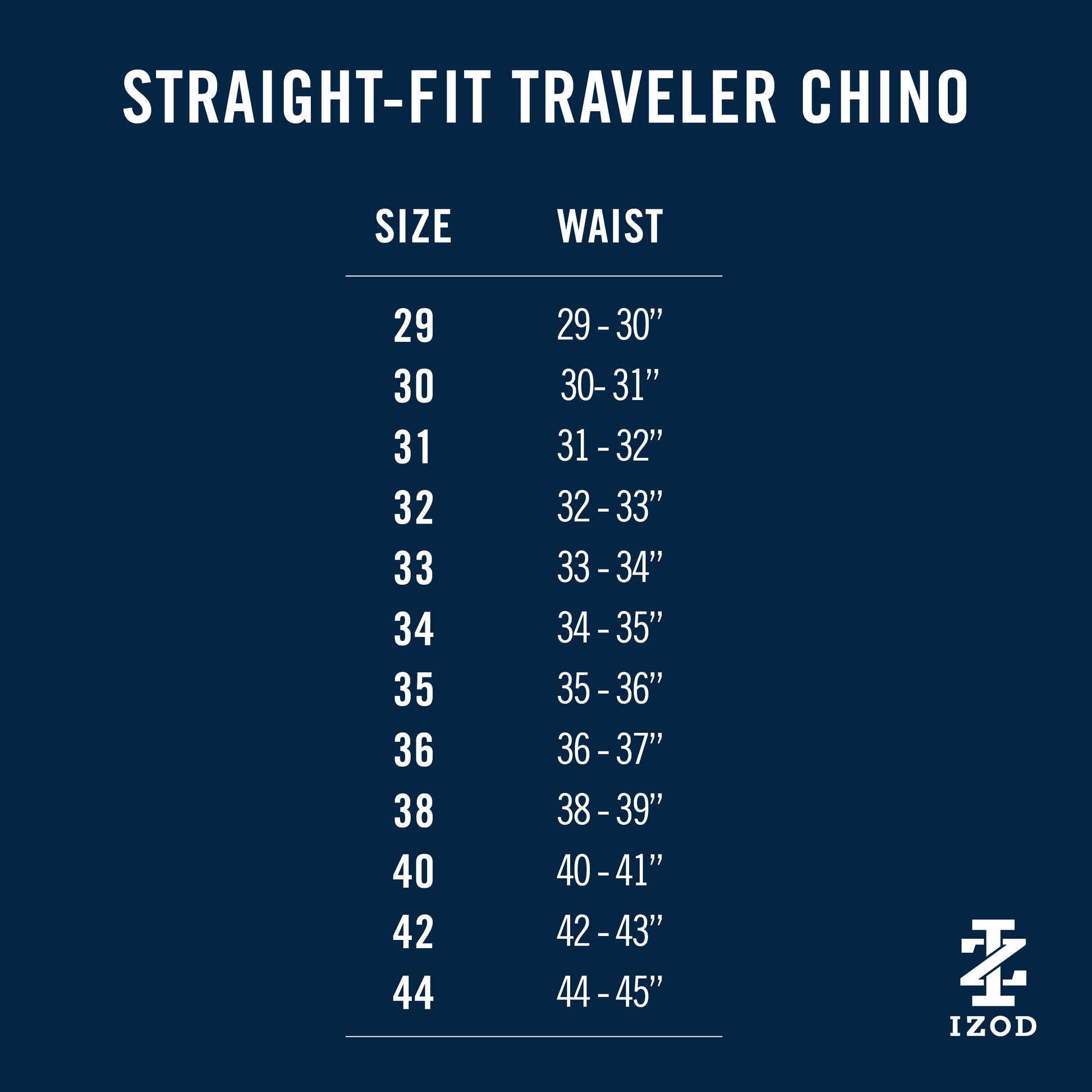Izod Traveler Flat Front Chino - Cognac Hthr