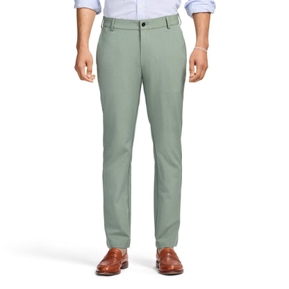 Izod Traveler Flat Front Chino - Laurel Wreath Hthr