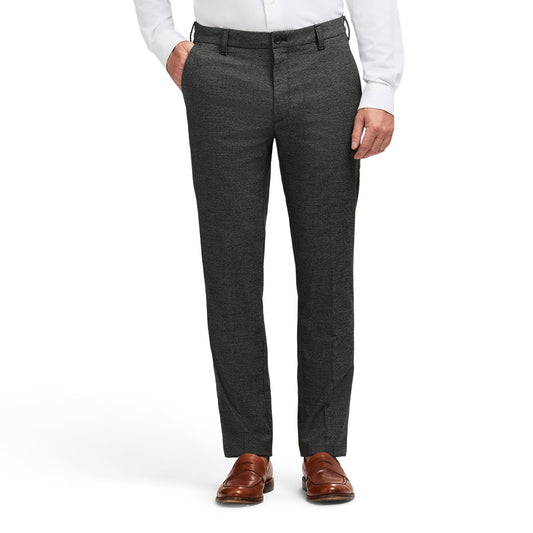 Izod Performance Dress Flat Front Chino - Black