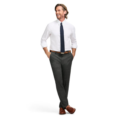 Izod Performance Dress Flat Front Chino - Black