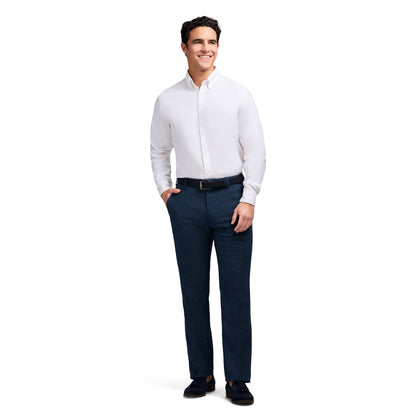 Izod Performance Dress Flat Front Chino - Navy Blazer