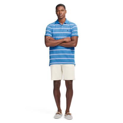 Izod ADVANTAGE PERFORMANCE STRIPED POLO - LAPIS BLUE