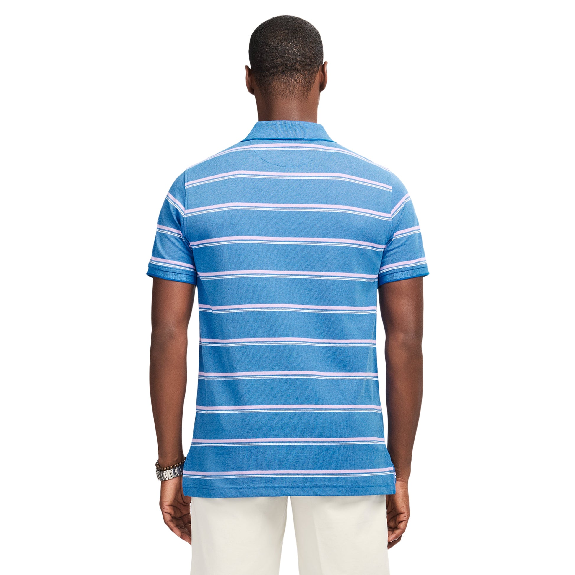 Izod ADVANTAGE PERFORMANCE STRIPED POLO - LAPIS BLUE