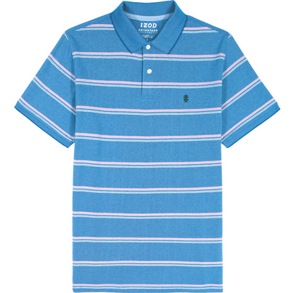 Izod ADVANTAGE PERFORMANCE STRIPED POLO - LAPIS BLUE