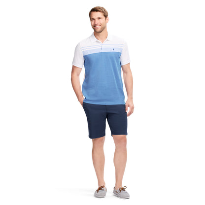 Izod ADVANTAGE PERFORMANCE STRIPED POLO - BRIGHT WHITE