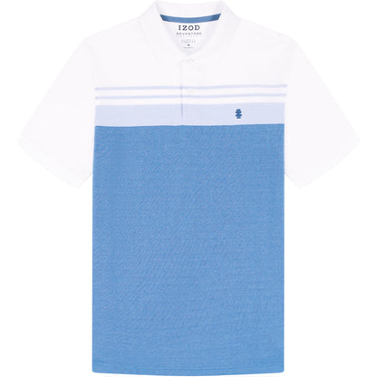 Izod ADVANTAGE PERFORMANCE STRIPED POLO - BRIGHT WHITE