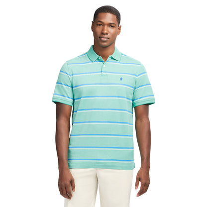 Izod ADVANTAGE PERFORMANCE STRIPED POLO - BILLIARD