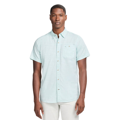 Izod DOCKSIDE CHAMBRAY S/S SHIRT - WASABI