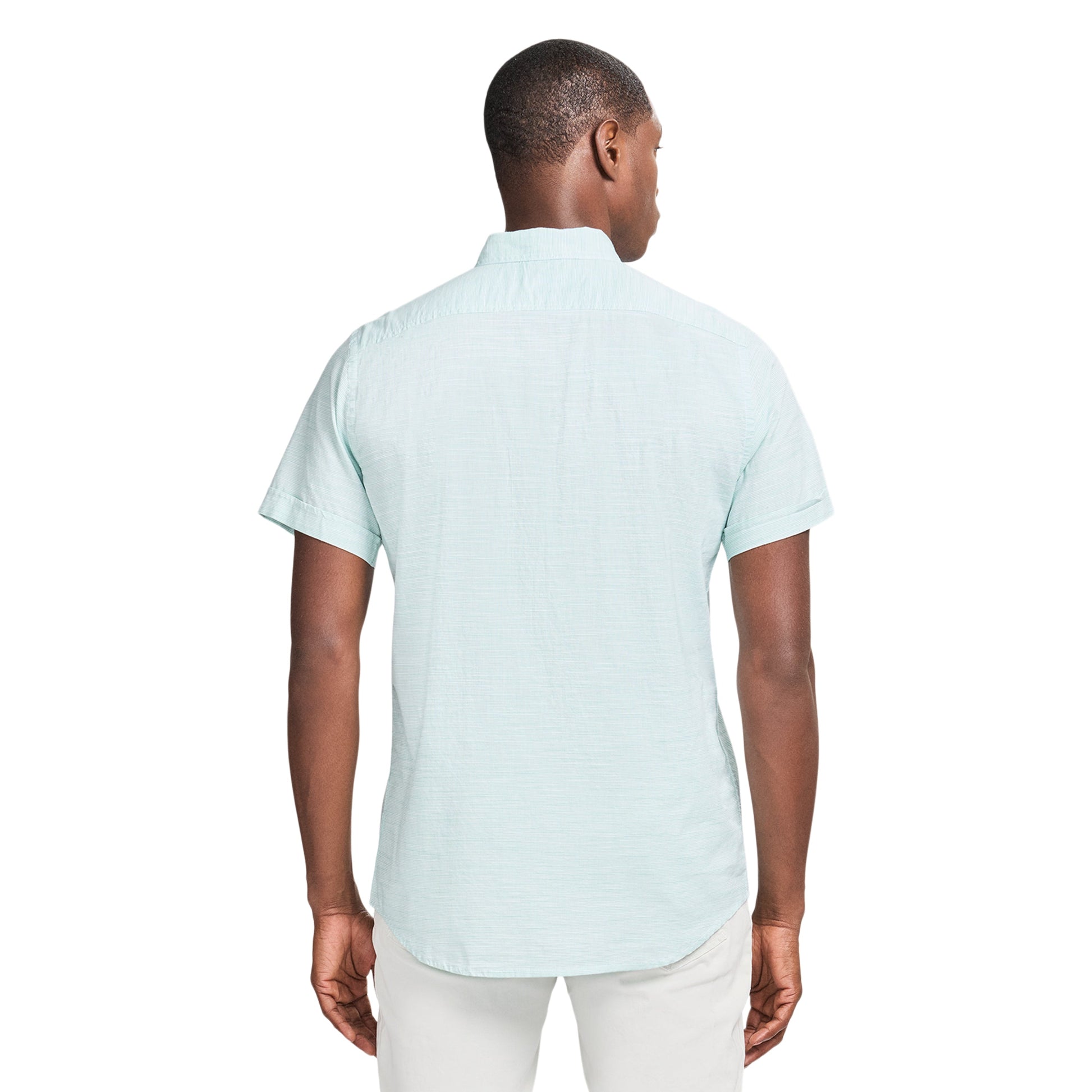 Izod DOCKSIDE CHAMBRAY S/S SHIRT - WASABI