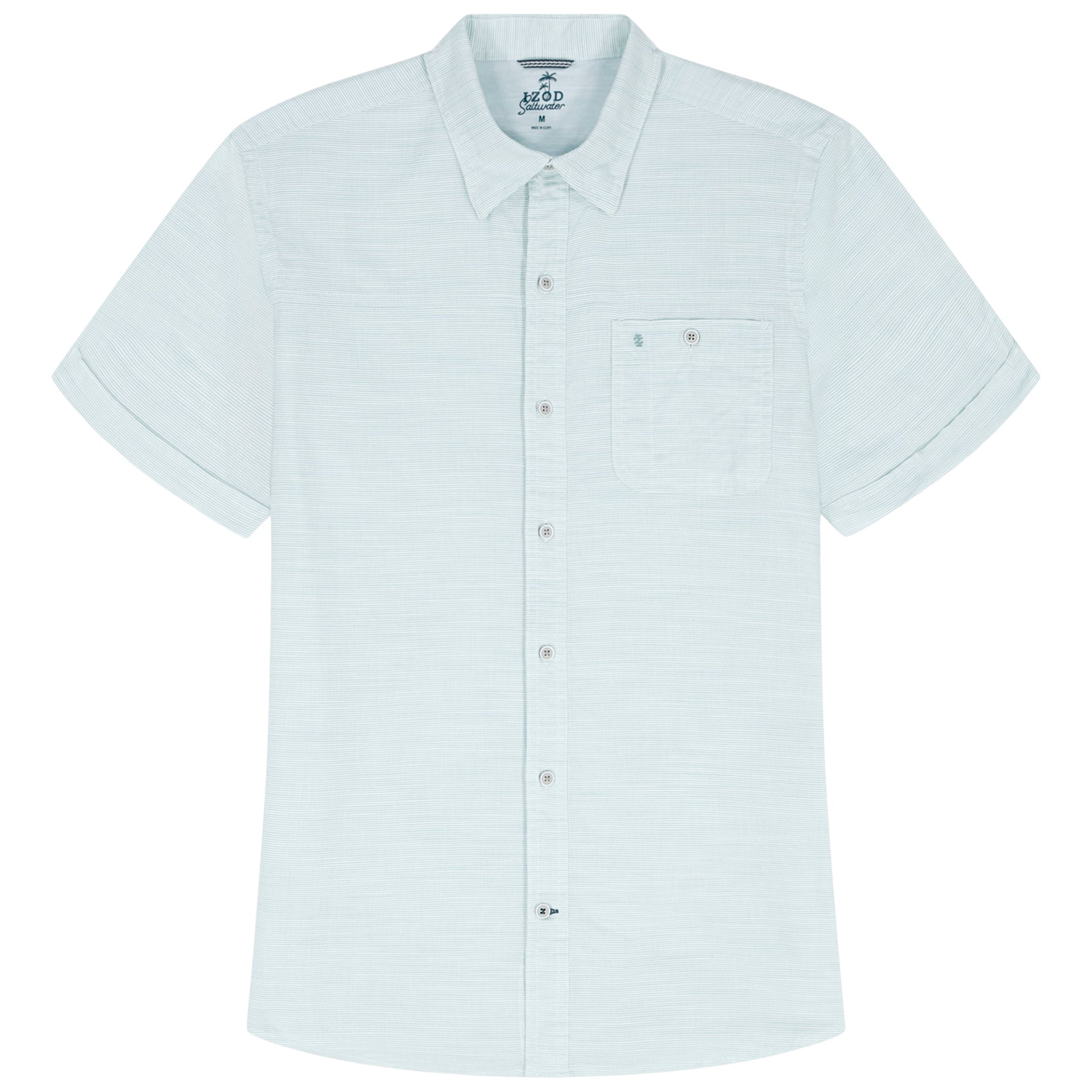 Izod DOCKSIDE CHAMBRAY S/S SHIRT - WASABI