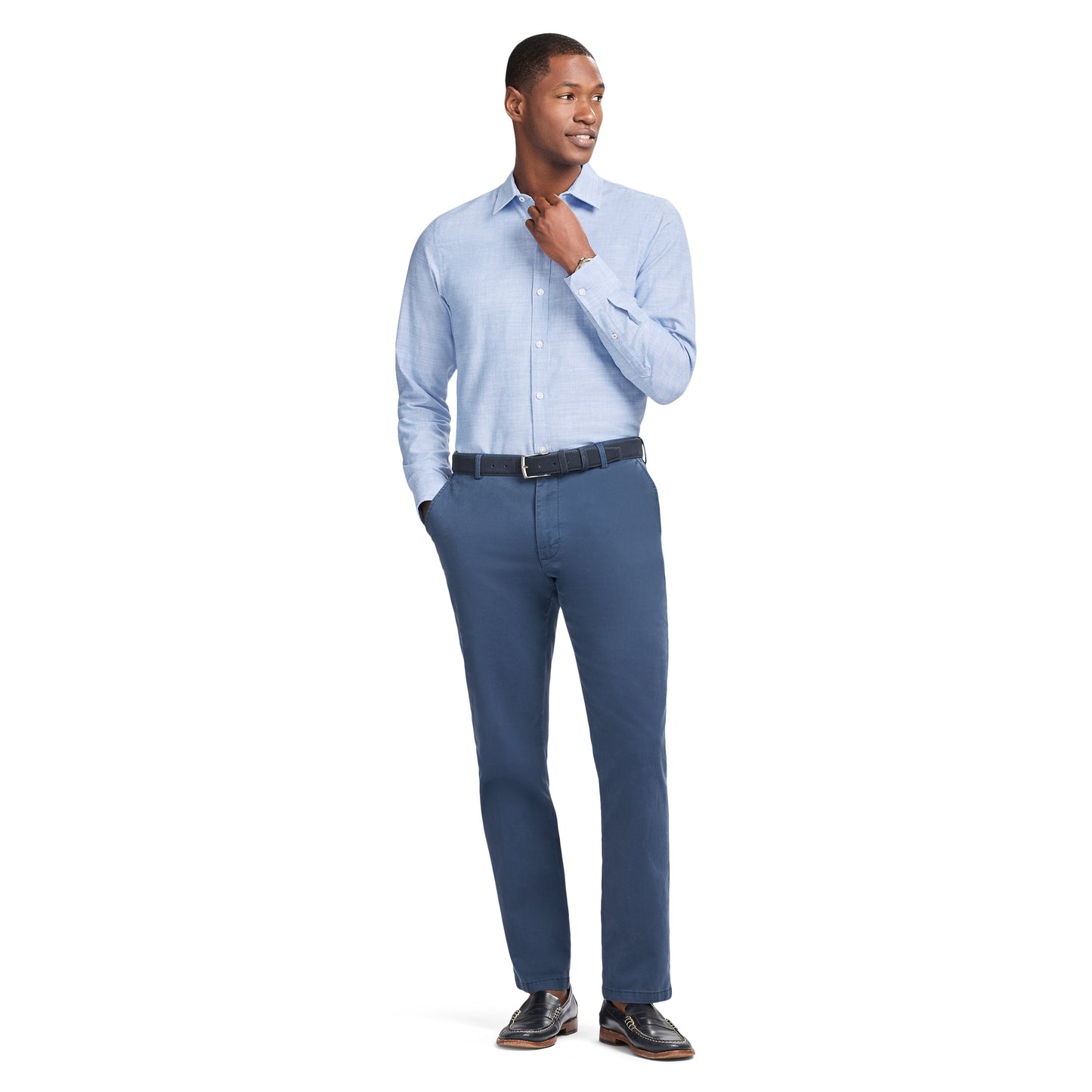 Izod LUXURY SPORT L/S SHIRT - REGATTA