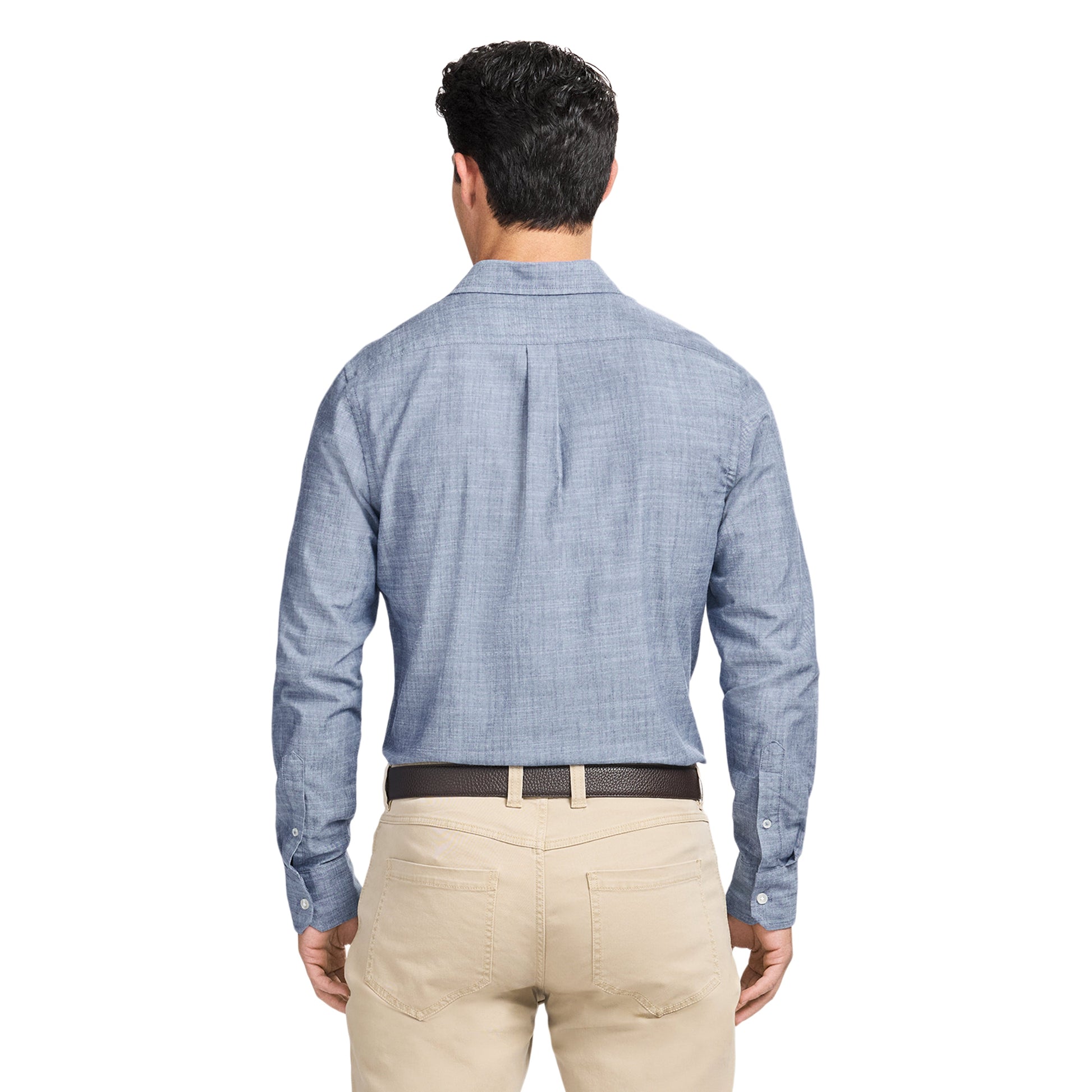 Izod LUXURY SPORT L/S SHIRT - TWILIGHT BLUE