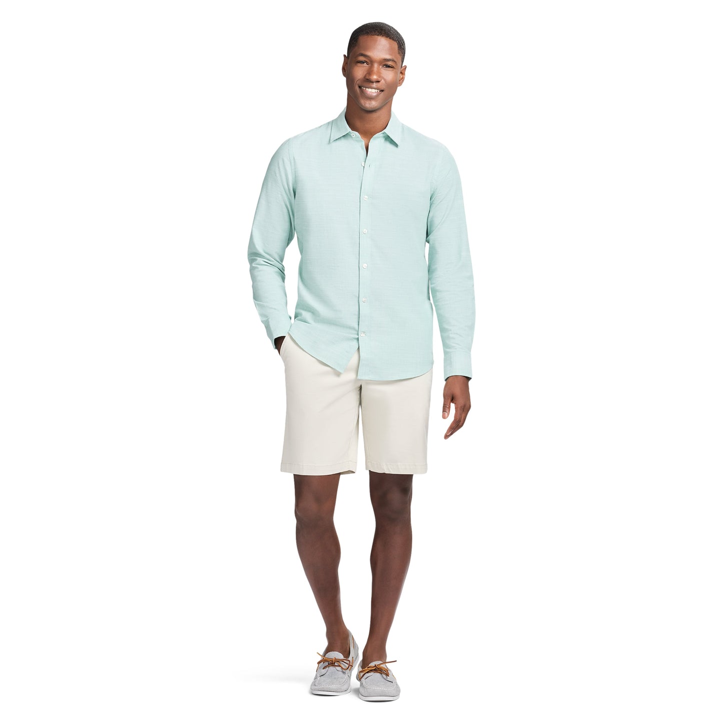 Izod LUXURY SPORT L/S SHIRT - WASABI