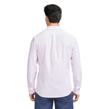Izod LUXURY SPORT L/S STRIPED SHIRT - ROSE SHADOW