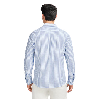 Izod LUXURY SPORT L/S STRIPED SHIRT - REGATTA