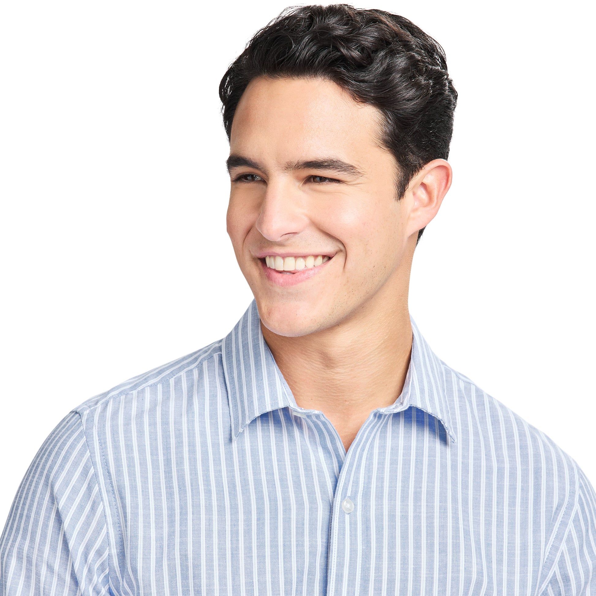 Izod LUXURY SPORT L/S STRIPED SHIRT - REGATTA