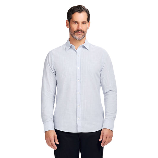 Izod LUXURY SPORT L/S STRIPED SHIRT - PLACID BLUE