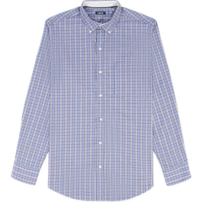 Izod Performance Comfort L/S Plaid Shirt - Regatta