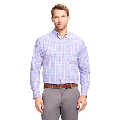 Izod Performance Comfort L/S Shirt - English Lavender