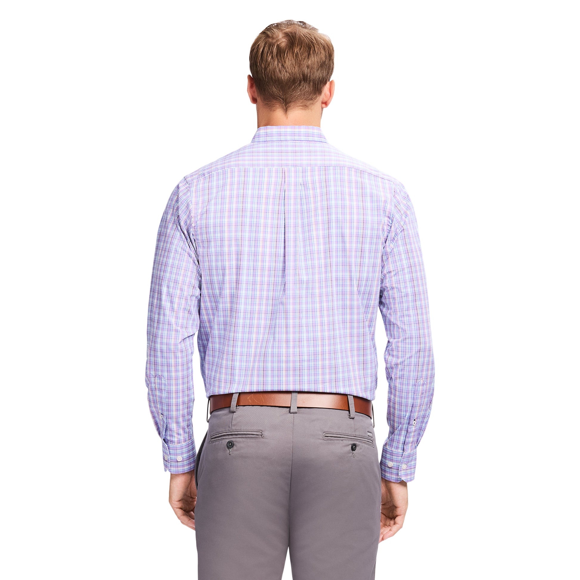 Izod Performance Comfort L/S Shirt - English Lavender