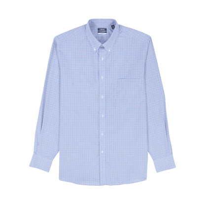 Izod All Over Stretch Button Down Dress Shirt - Sodalite Blue