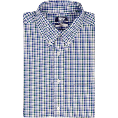 Izod All Over Stretch Button Down Dress Shirt - Bayberry