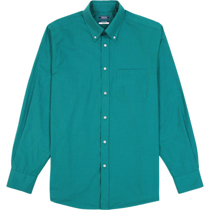 Izod All Over Stretch Button Down Dress Shirt - Pacific