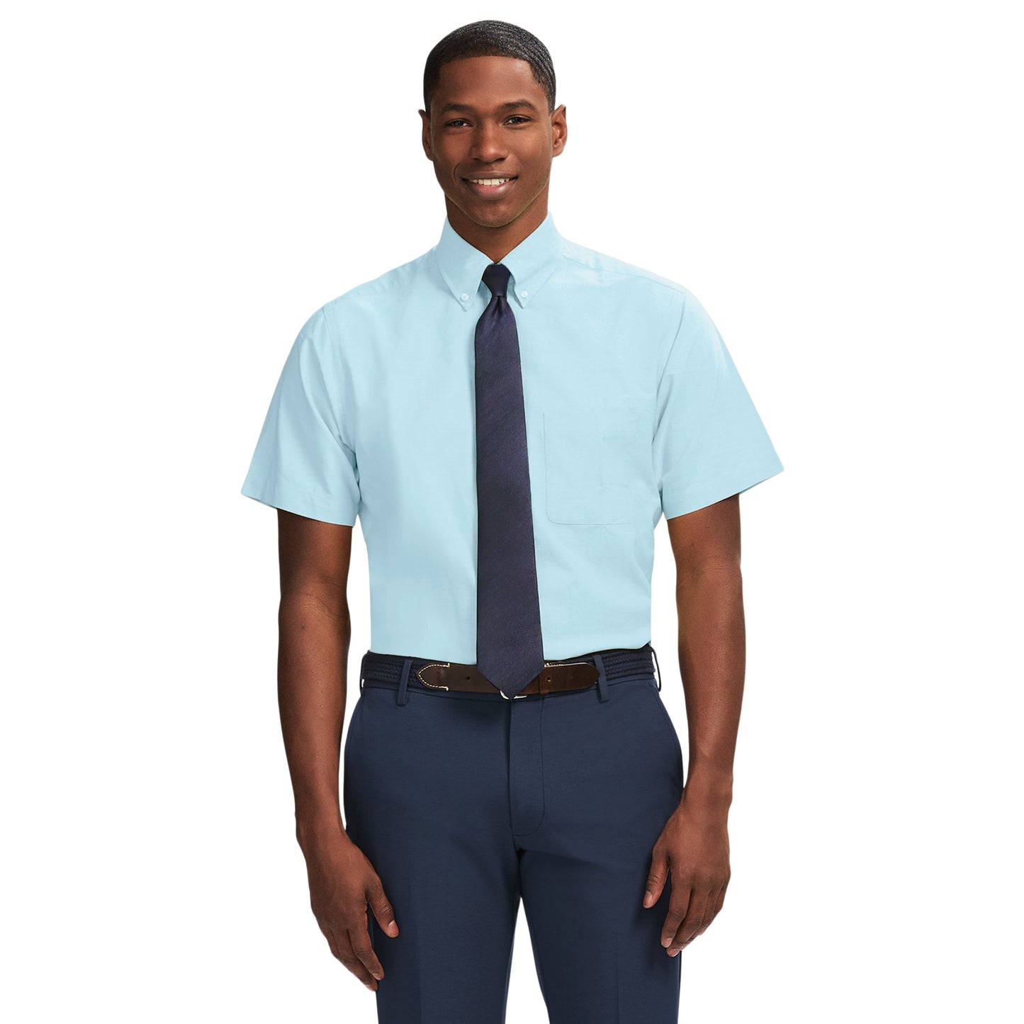Izod Ss Reg Bd Sld Oxford - Bachelor Button