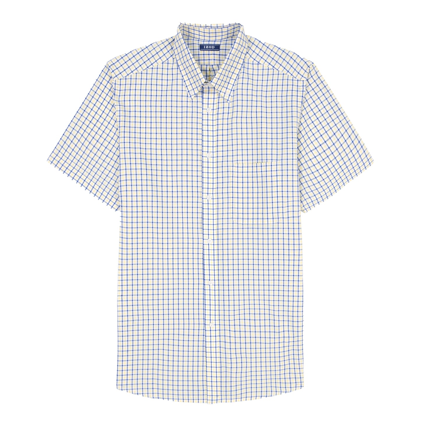 Izod Ss Reg Bd Plaid - Lemon Drop