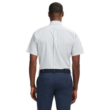 Izod Ss Reg Bd Plaid - Lemon Drop