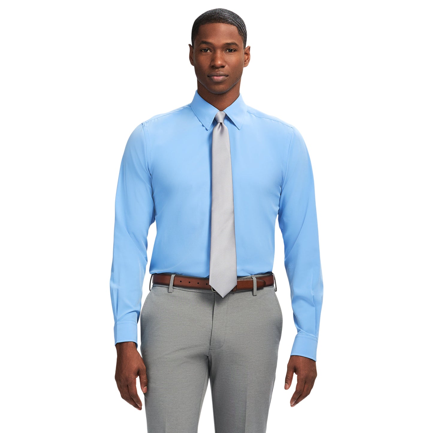 Izod Ls Sld Super Stretch - Cornflower Blue