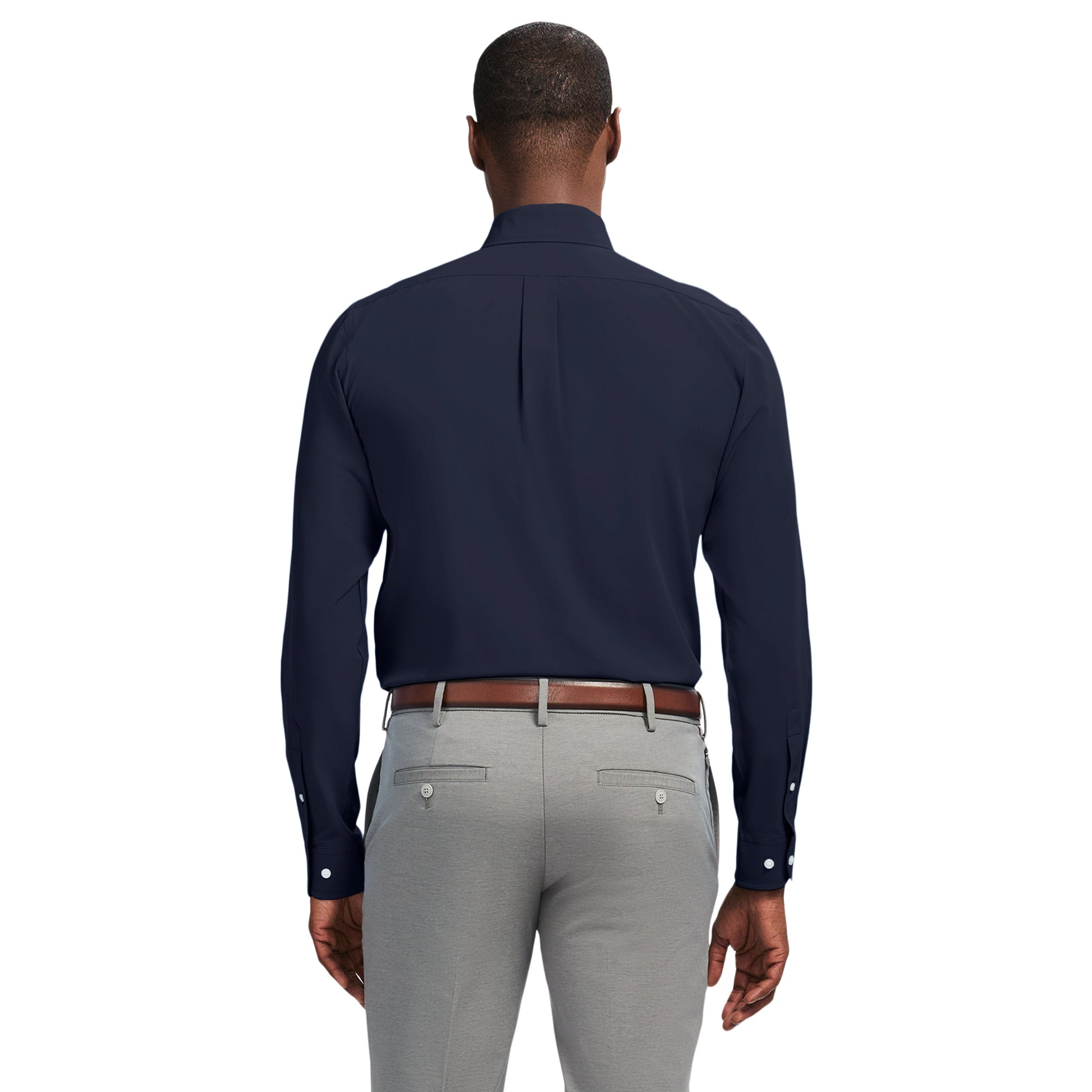 Izod Ls Sld Super Stretch - Navy Blazer