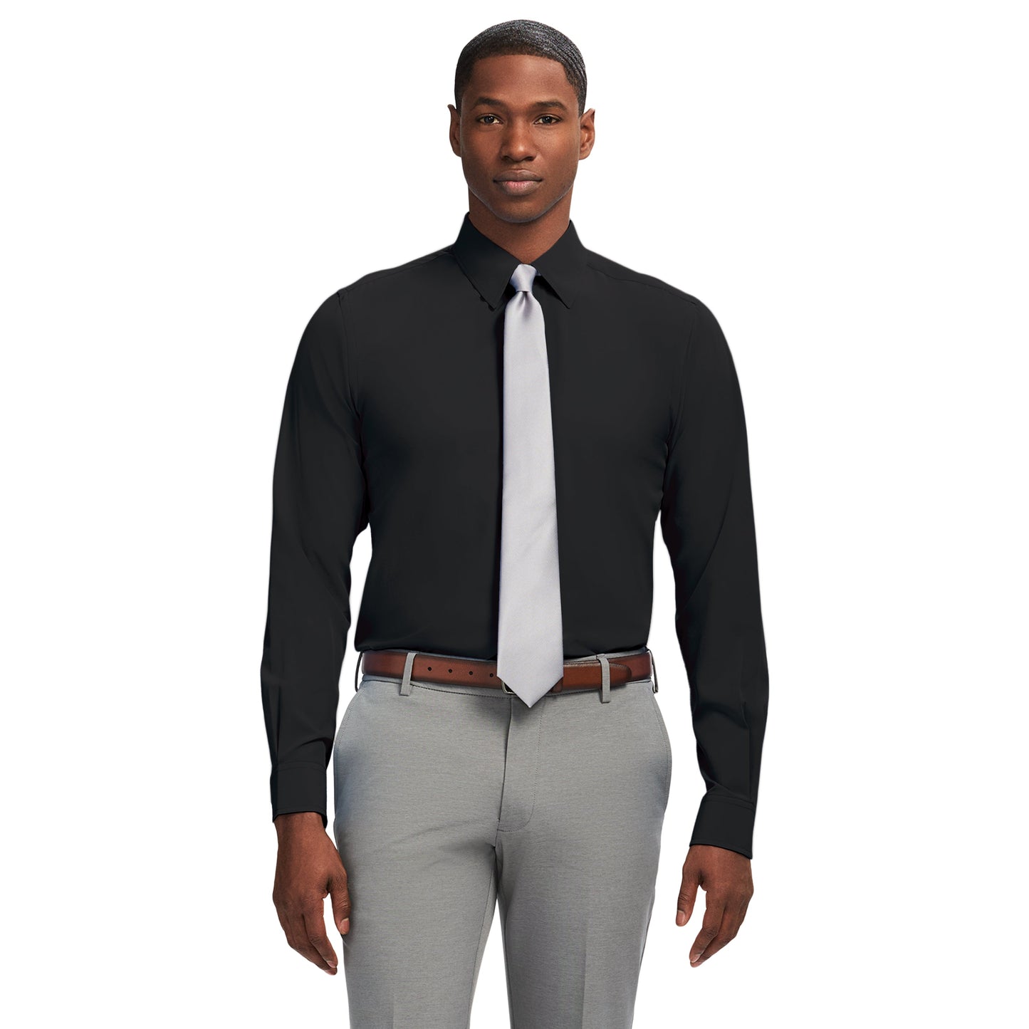 Izod Ls Sld Super Stretch - Black 1