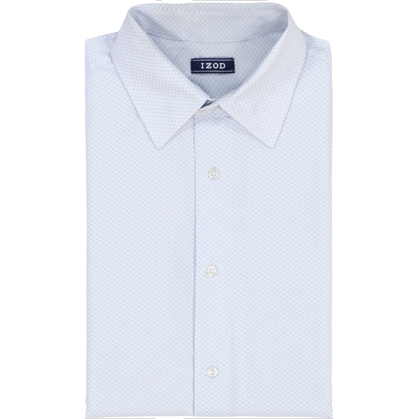 Izod Ls Prt Super Stretch - Th Light Blue