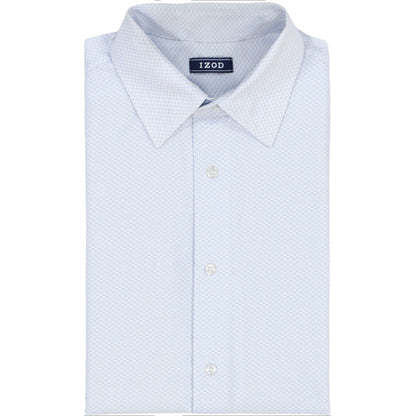 Izod Ls Prt Super Stretch - Th Light Blue