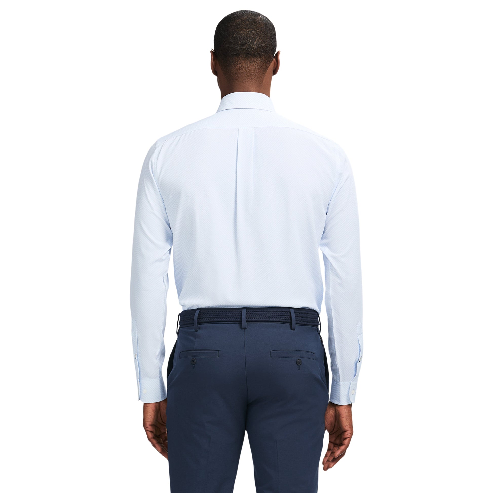 Izod Ls Prt Super Stretch - Th Light Blue
