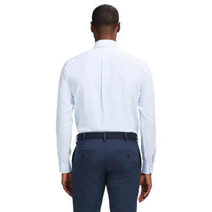 Izod Ls Prt Super Stretch - Th Light Blue