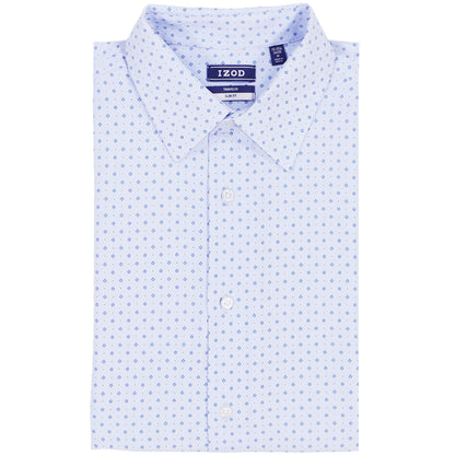 Izod Ls Prt Super Stretch - Th Light Blue