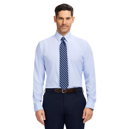 Izod Ls Prt Super Stretch - Th Light Blue