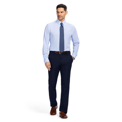 Izod Ls Prt Super Stretch - Th Light Blue
