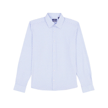 Izod Ls Prt Super Stretch - Th Light Blue