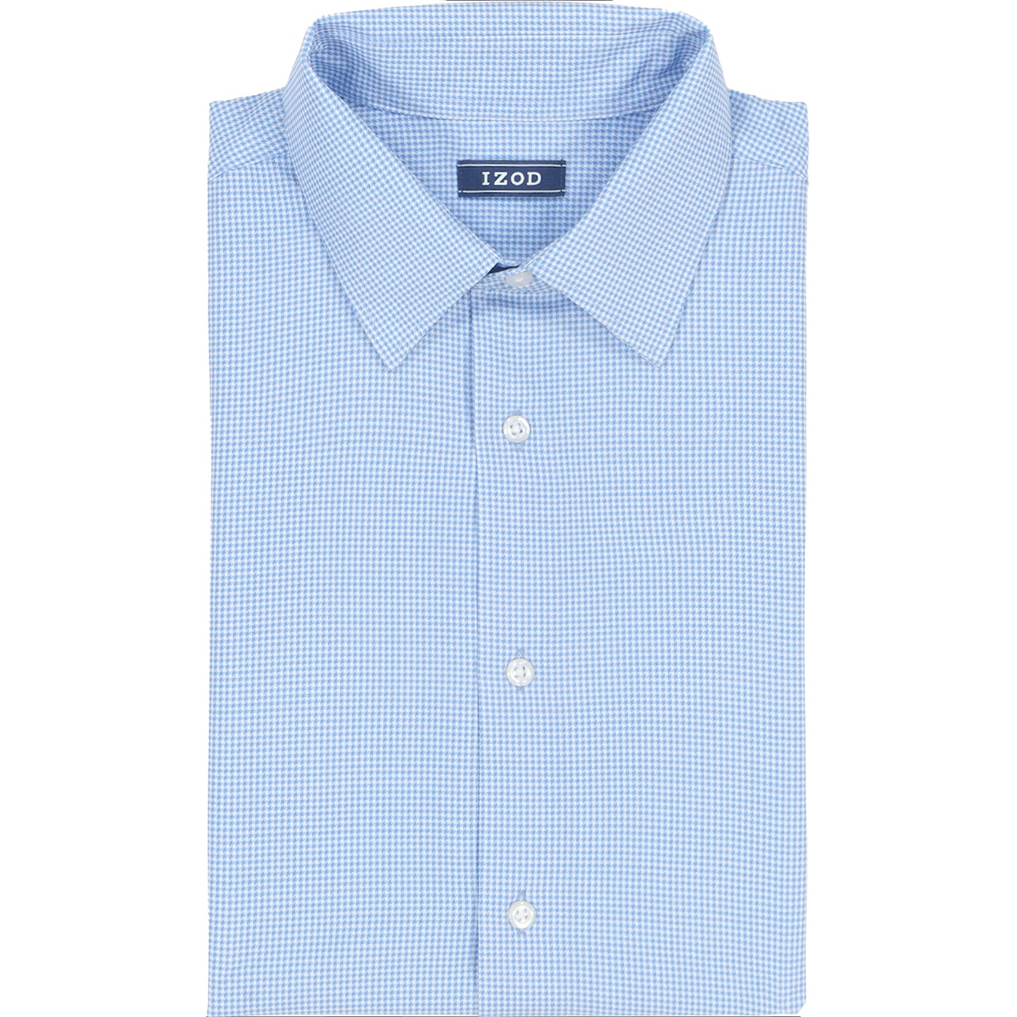 Izod Ls Prt Super Stretch - Th Jab Blue