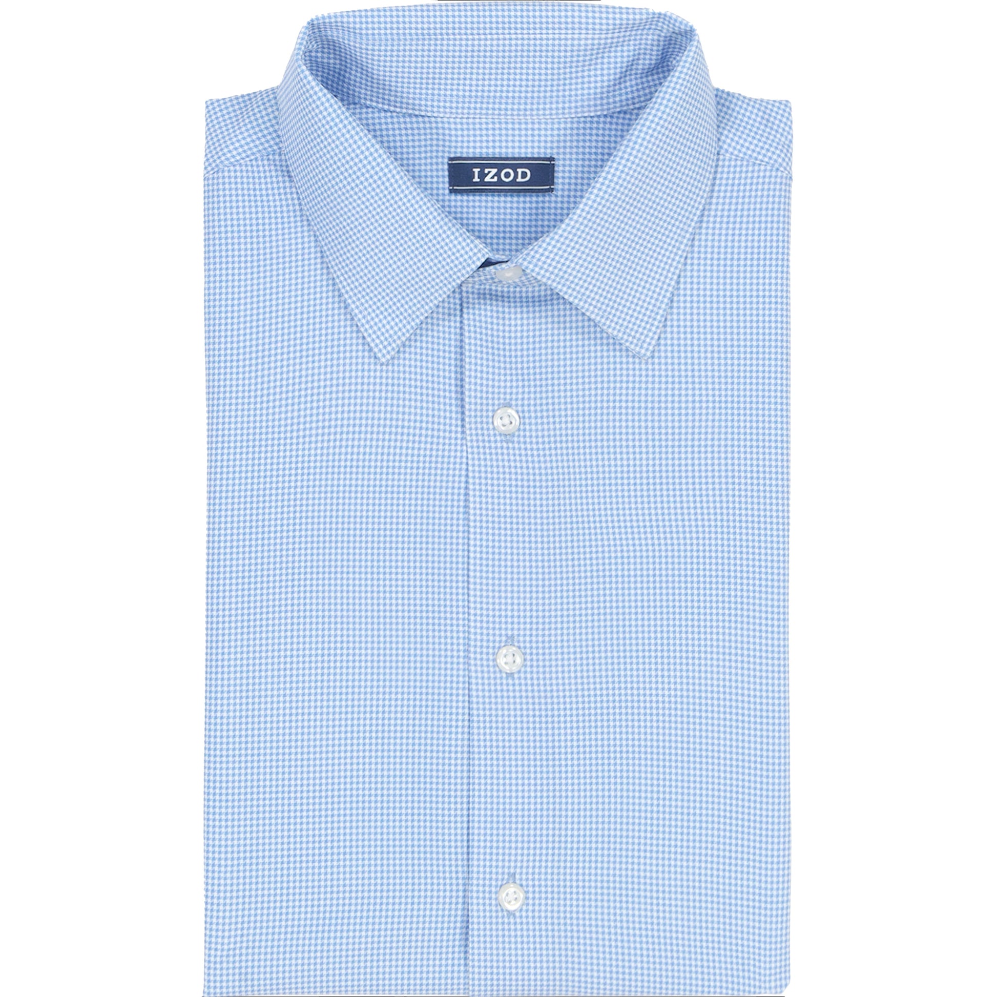 Izod Ls Prt Super Stretch - Th Jab Blue