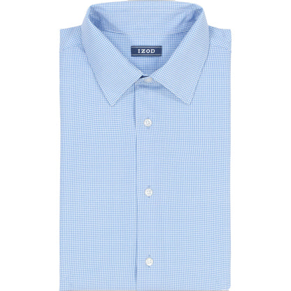 Izod Ls Prt Super Stretch - Th Jab Blue