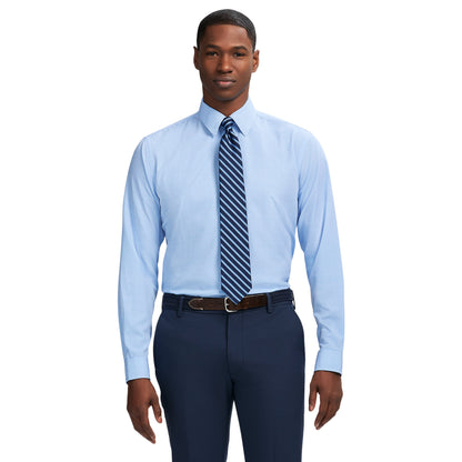 Izod Ls Prt Super Stretch - Th Jab Blue